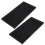 2pcs Rectangular Coffee Mat For Kitchen Counter Black Pvc 5