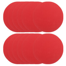 20Pcs Red Round Thick Card Paper for Painting DIY and Craft Projects