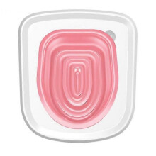 (red) Toilet Pet Upgrade Cat Toilet Trainer Reusable Training Toilet for Cats Plastic Training Set Cat Litter Box Mat Accessories
