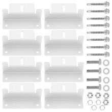 Sturdy Solar Panel Mount Holder Household Aluminum Alloy 8 Piece Set