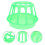 Worgeous  Feeding Trough Brooder Chicken Tuna Household Diffuser Green 4