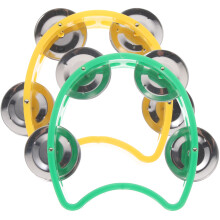 2 Pcs Tambourine Instrument With Jingles Percussion For Kids
