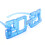 4Pcs Glowing LED Party Glasses Red Blue Green White Safe Pc Plastic 10