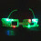 4Pcs Glowing LED Party Glasses Red Blue Green White Safe Pc Plastic 9