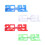 4Pcs Glowing LED Party Glasses Red Blue Green White Safe Pc Plastic 5