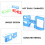 4Pcs Glowing LED Party Glasses Red Blue Green White Safe Pc Plastic 3