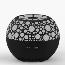 (Classic Black) Orange small sound light outdoor wireless Bluetooth speaker colorful LED aromatherapy subwoofer creative gift
