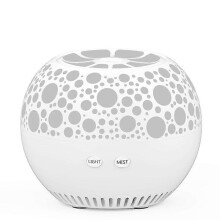 (Milk White) Orange small sound light outdoor wireless Bluetooth speaker colorful LED aromatherapy subwoofer creative gift