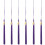 Graduation Tassel Purple 6pcs 15.7x1.4in Polyester 8