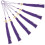 Graduation Tassel Purple 6pcs 15.7x1.4in Polyester 9