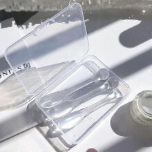 (transparent)3Pcs Eye Massager Acrylic Skin Beauty Tools Dark Circles Eye Cream Divided Scoop Massage Absorb Roller Transparent Makeup Sticks