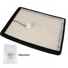 (10 Nails) Cat Scratching Post Mat For Cats Natural Sisal Protecting Furniture Foot Chair Protector Pad Climbing Tree cat Scratch Pad Board