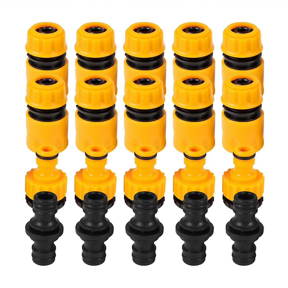 For 20 Pcs Garden Hose Connector Set Hose End Double Extender Hose Quick-image-OPC-PJWJ855-NEW