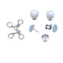 (Diamond) 1 Pair Pearl Jeans Button Pins Pants Snap Fastener Adjustable Tightener Waist Buckle DIY Clothing Jeans Sewing-free Buttons