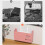 (Light blue) Wall-Mounted Wireless Wifi Router Shelf ABS Plastic Storage Box Cable Power Bracket Organizer Box for Media Boxes Game Console 5