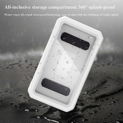 (black) Wall Waterproof Touch Screen Mobile Phone Box Retractable Rotating Mobile Phone Stand Lazy Bracket for Bathroom Kitchen 2