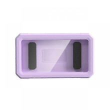 (purple) Wall Waterproof Touch Screen Mobile Phone Box Retractable Rotating Mobile Phone Stand Lazy Bracket for Bathroom Kitchen