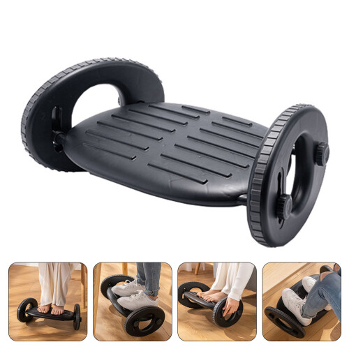 Adjustable Foot Rest For Home Use With Abs Material Black Color 2