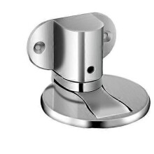 (Silver) Adjustable Door Stop Punch-free Strong Magnetic Anti-collision Door Stopper Invisible Bedroom Door Bathroom Floor Door Stop
