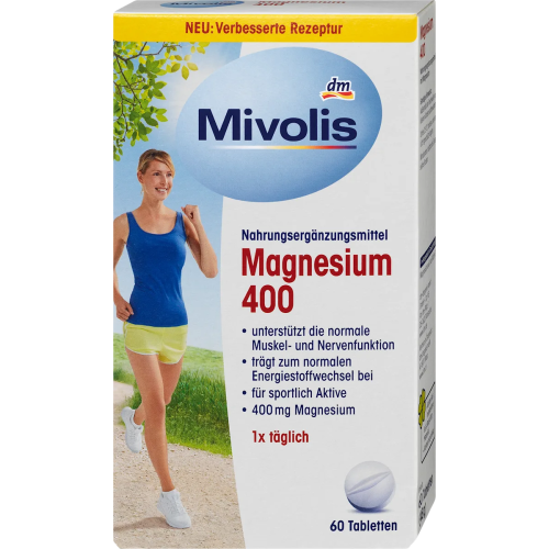 2X Mivolis Magnesium 400 Tablets 48g