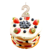 Number 2 Candle Number Candles Decorate Cake
