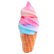 Comfortable Multi-Color Plush Ice Cream Shape Pillow for Bedroom