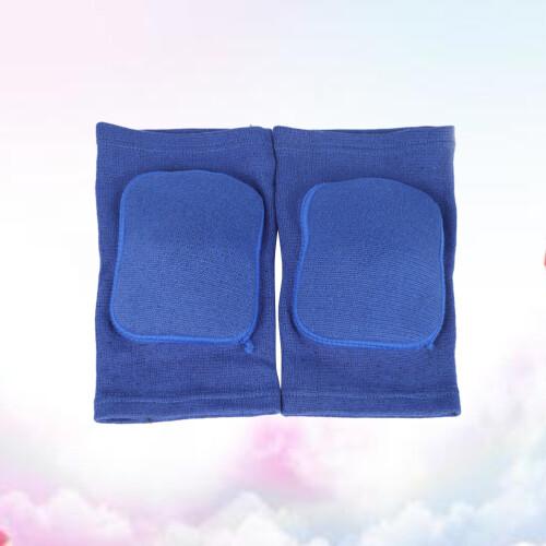 2Pièces Protège-Genoux Bleu En Mousse Élastique Pour Sport Sécurisé 2