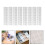 8Pcs Adjustable White Plastic Drawer Dividers for Home Organization 2