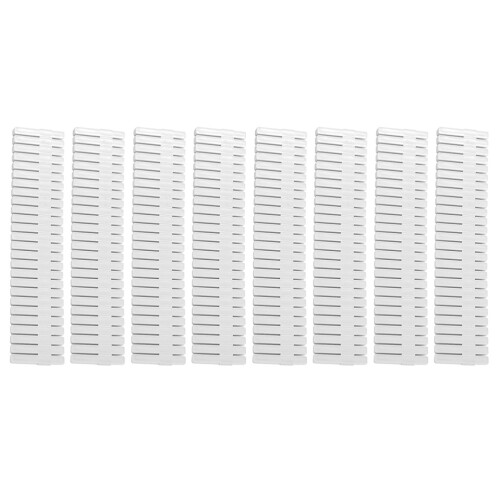 8Pcs Adjustable White Plastic Drawer Dividers for Home Organization 2