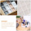8Pcs Adjustable White Plastic Drawer Dividers for Home Organization 11