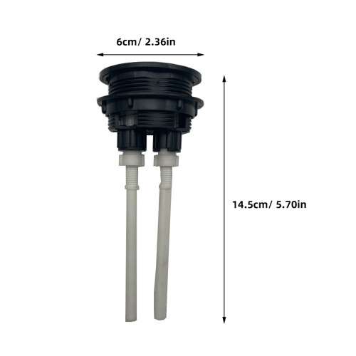 2Pcs Dual Flush Toilet Button ABS Durable Water Tank Push Button Kit 1