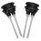 2Pcs Dual Flush Toilet Button ABS Durable Water Tank Push Button Kit 6