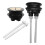 2Pcs Dual Flush Toilet Button ABS Durable Water Tank Push Button Kit 8