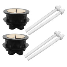 2Pcs Dual Flush Toilet Button ABS Durable Water Tank Push Button Kit