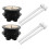 2Pcs Dual Flush Toilet Button ABS Durable Water Tank Push Button Kit 1