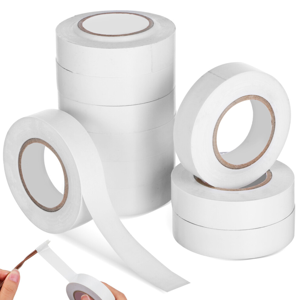 Industrial Tape Pvc Electrical Tape White 10 Rolls