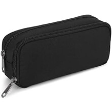 Pencil Case Boys Black - Small Pencil Case for Adults - Durable Material School Supplies - Simple Design