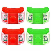 (C) 4pcs LED Boat Navigation Lights Marine Boat Yacht Motorboat Pontoon Signal Warning Light for Night Hunting Night Fishing