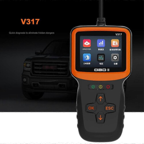 V317 Car Full OBD2 Diagnostic Tools Automotive Professional Code Reader OBD  Scanner Check Engine ELM327 Car Fault Code Erase 1