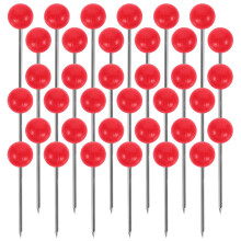 500Stk Farbige Rundkopf-Pushpins Für Büro Und Basteln Rot