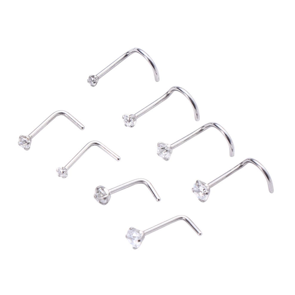 Artibetter Studs And Curved Bars Nose Studs For Stylish Nose Piercings