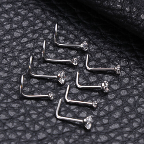 Studs And Curved Bars Nose Studs For Stylish Nose Piercings 2