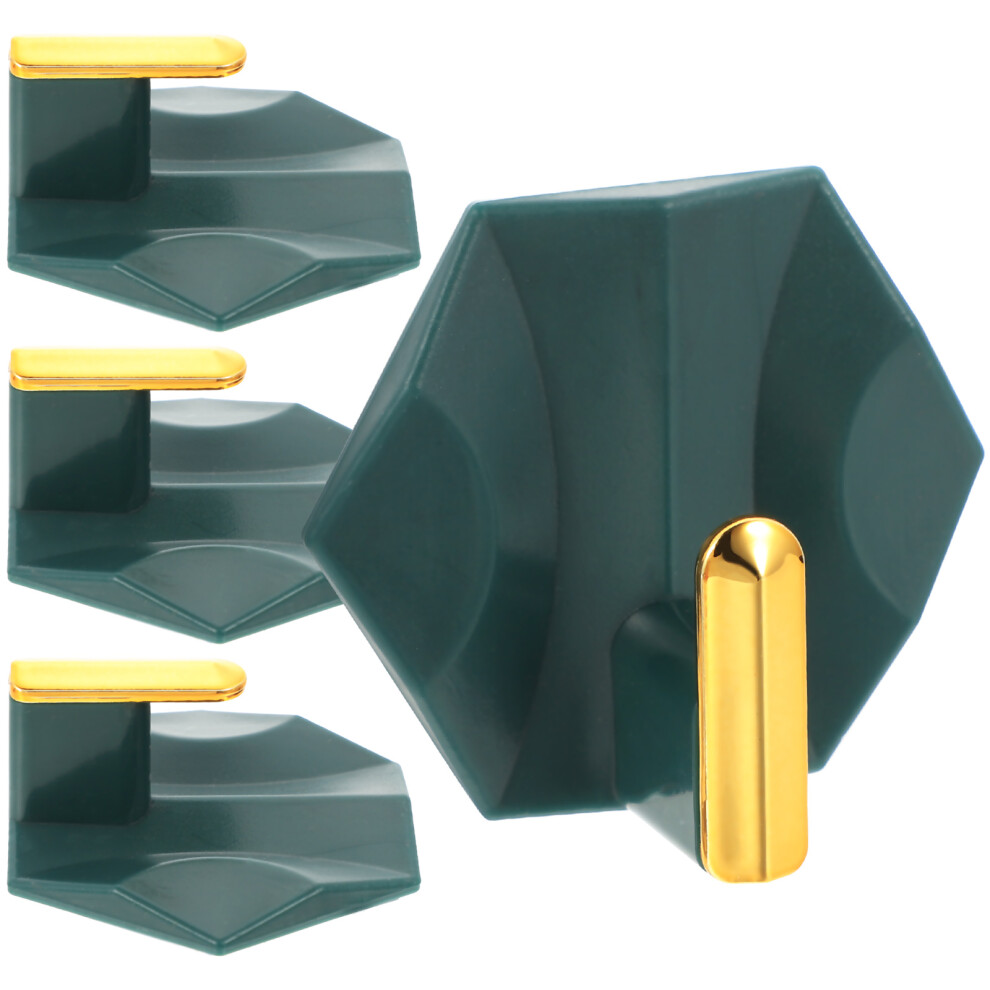 Adhesive Sticky Hooks Abs Hanging Homeowners Bathroom 4pcs-image-OPC-PJWKBKS-NEW