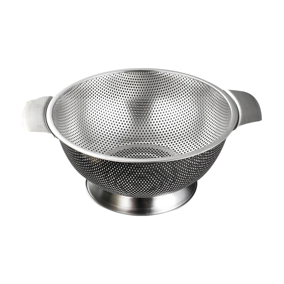 1pc Stainless Steel Rice Washing Sieve Round Clothes Basket-image-OPC-PJWKBNR-NEW