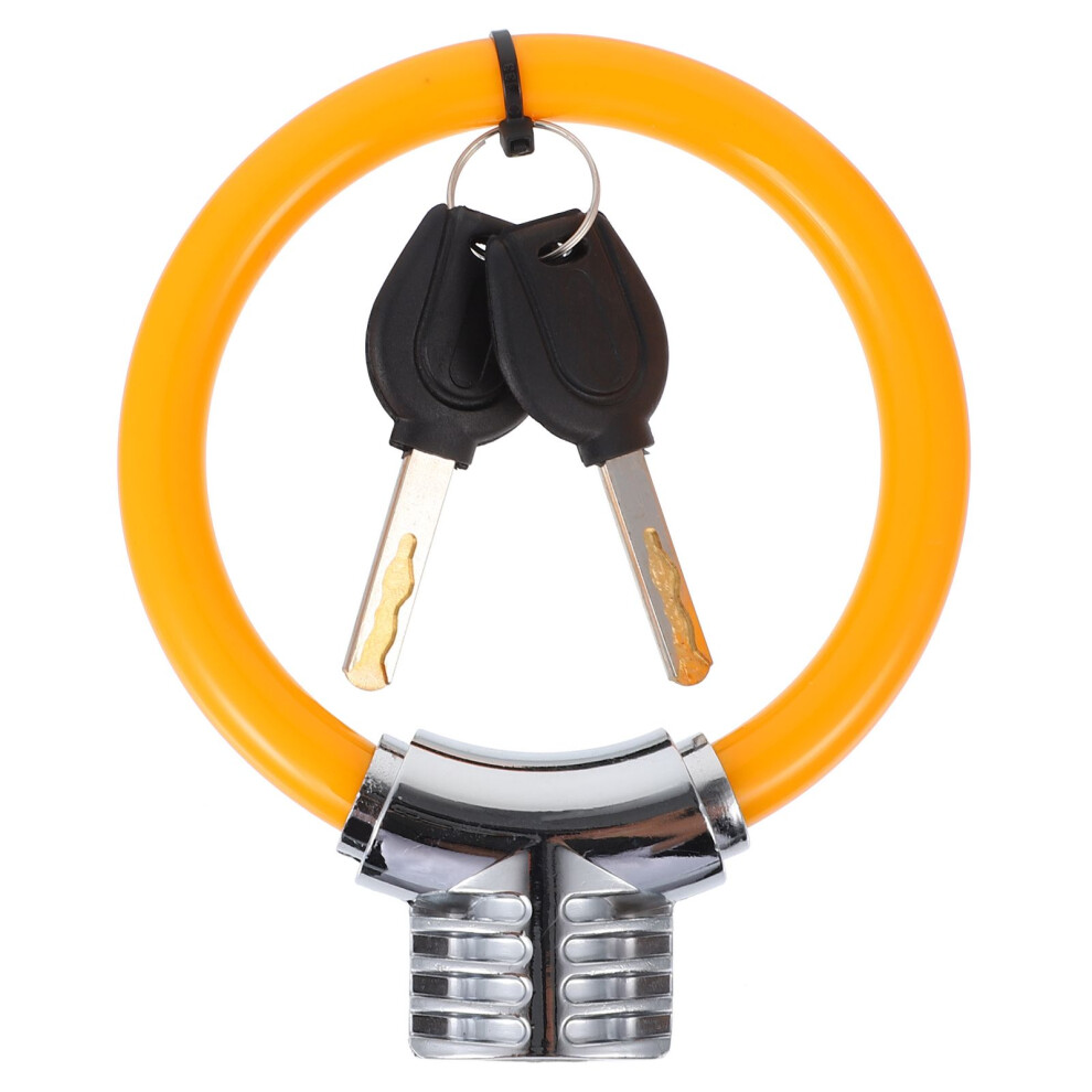 Worgeous Bicycle Lock Orange 1set 5.5x4.3x0.8in-image-OPC-PJWKBTV-NEW