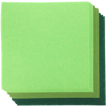18Pièces Tissu Feutrine Verte Polyester Pour Enfants