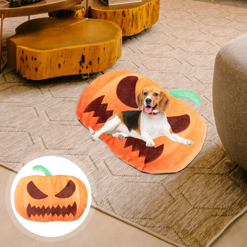 Cat Pumpkin Bed Polyester Orange Non Slip  Theme 1set 2