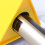 2pcs Mic Logo Flag Interview Microphone Yellow 11