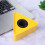 2pcs Mic Logo Flag Interview Microphone Yellow 6