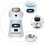1 Set Of Automatic Feeders For Cats White With Digital Timer 5